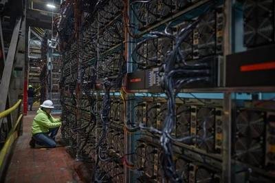Large mining farm equipped with advanced technology