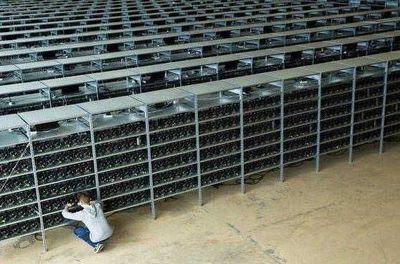 Modern mining farm featuring ASIC miners with advanced cooling systems